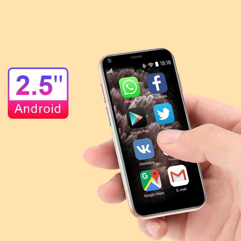 Mini teléfono inteligente Android con pantalla táctil de 2,5 pulgadas, Smartphone pequeño 3G, envío gratis