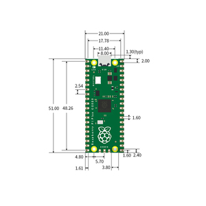 RP2040 Microcontroller Chip <strong>Raspberry</strong> <strong>Pi</strong> Pico Development Board With Digital Ports