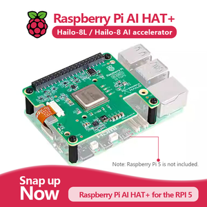 Resmi ahududu Pi 5 AI şapka + Hailo8l/Hailo8 hızlandırıcı modülü ile yapay zeka kiti, 13Tops/26Tops