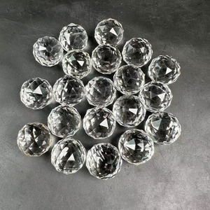 Yüksek kaliteli temizle kuvars faset küre kristal faset topu temizle kuvars mini bilya şifa için _ XCG - Product Image 2