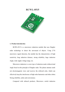 A basso costo 2.7GHz a lunga distanza a microonde modulo di induzione Doppler sensore Radar per la rilevazione di movimento oggetto - Product Image 4