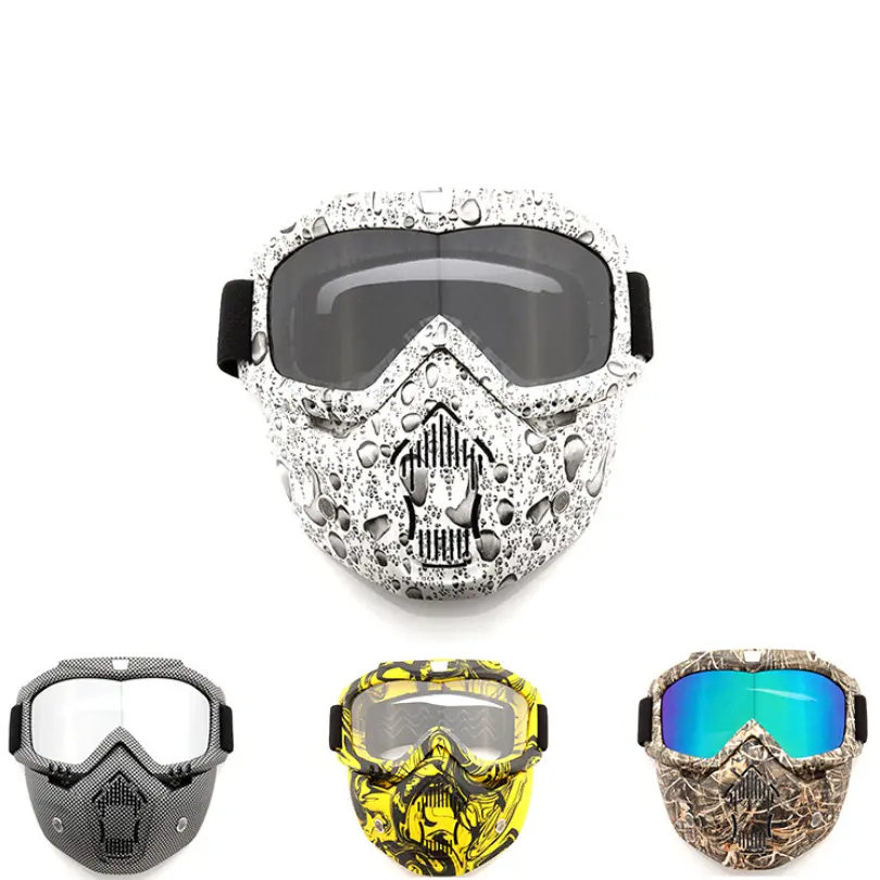 Mode réglable motos lunettes anti-poussière Sport Gafas course Motocross lunettes masque