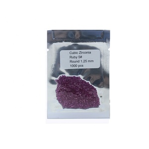 3A kaliteli yuvarlak kesim granat kırmızı kübik zirkonya taş gevşek granat CZ taş sentetik taşlar takı yapımı için - Product Image 4