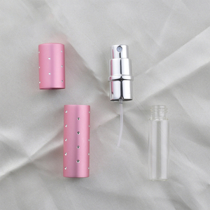 ขวดน้ำหอมแก้วหรูหรา 5 มล. พร้อมหัวฉีดอะลูมิเนียมและกล่องอะลูมิเนียมสำหรับเติมน้ำหอม - Product Image 3