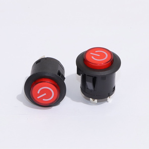 Interruttore a pulsante autobloccante a 3 pin interruttore di installazione interruttore di ripristino circolare per accessori per auto per bambini - Product Image 1