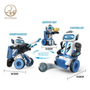 Rifornimento di fabbrica giocattoli DIY Deformaton Robot auto assemblato tiro auto Robot di programmazione Robot con luce a Led