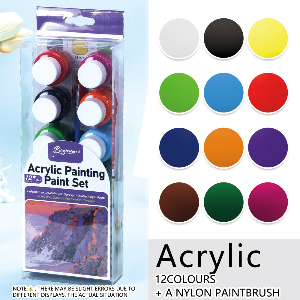 Conjunto de pintura acrílica