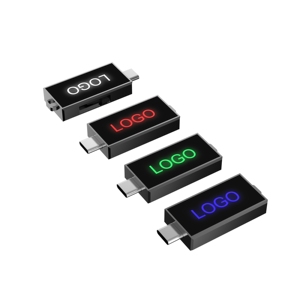 USB C portu ile Mini 3.0 tip C USB Flash sürücü Memory Stick 8GB 16GB 32GB Pendrive özel LED Logo - Product Image 6