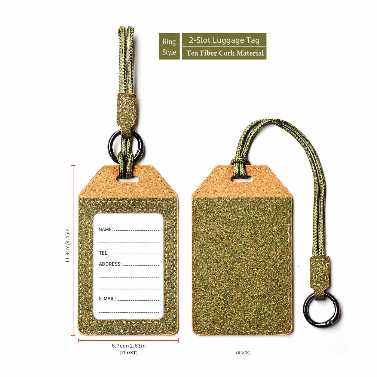 Porte-badge vertical