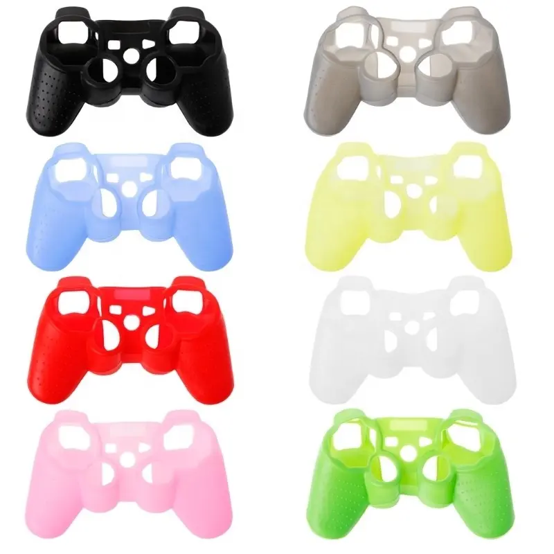 For PS 3 Controller Silicone Case Protective Skin Cover Wrap Case for PS3 Controller Joystick Gel Rubber for PS3