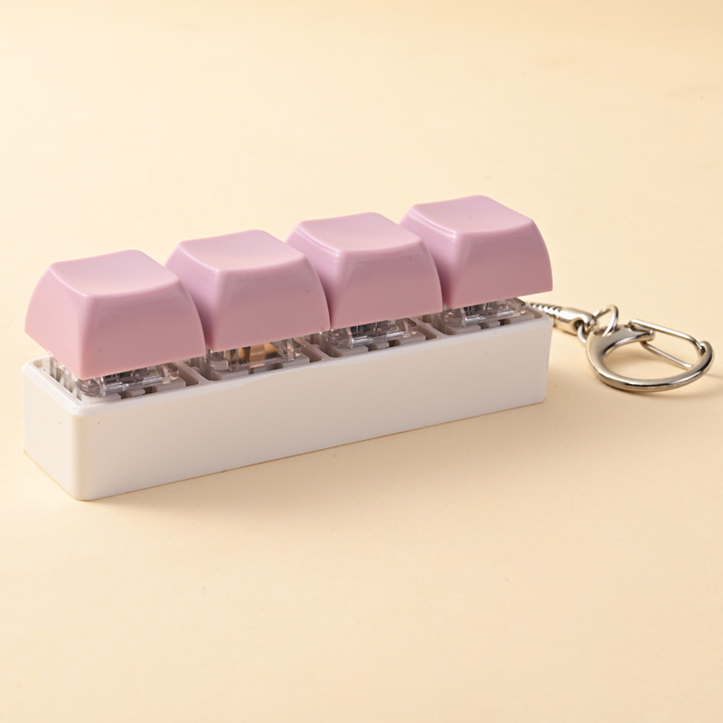 Four buttons-white background-dark purple