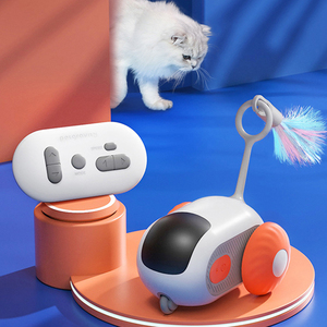 Zmaker ของเล่นแมวไฟฟ้าอัจฉริยะแบบอินเทอร์แอคทีฟของเล่นสำหรับแมวในร่มรถอัตโนมัติของเล่นสำหรับแมว - Product Image 1