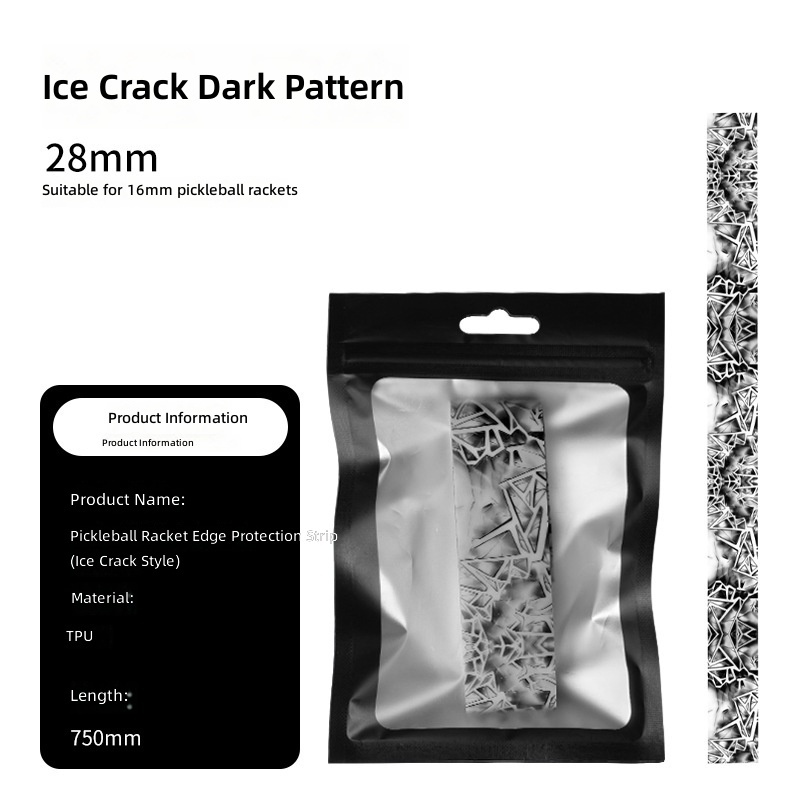 Black Ice crack-dark veins