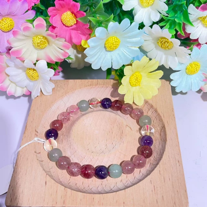 améthyste aventurine vert fraise