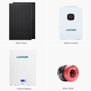 Bảng điều khiển hệ thống năng lượng mặt trời kit hoàn thành 30Kw 20kW chia giai đoạn 12KW 10KW 8KW lai năng lượng mặt trời hệ thống điện giá với pin - Product Image 2