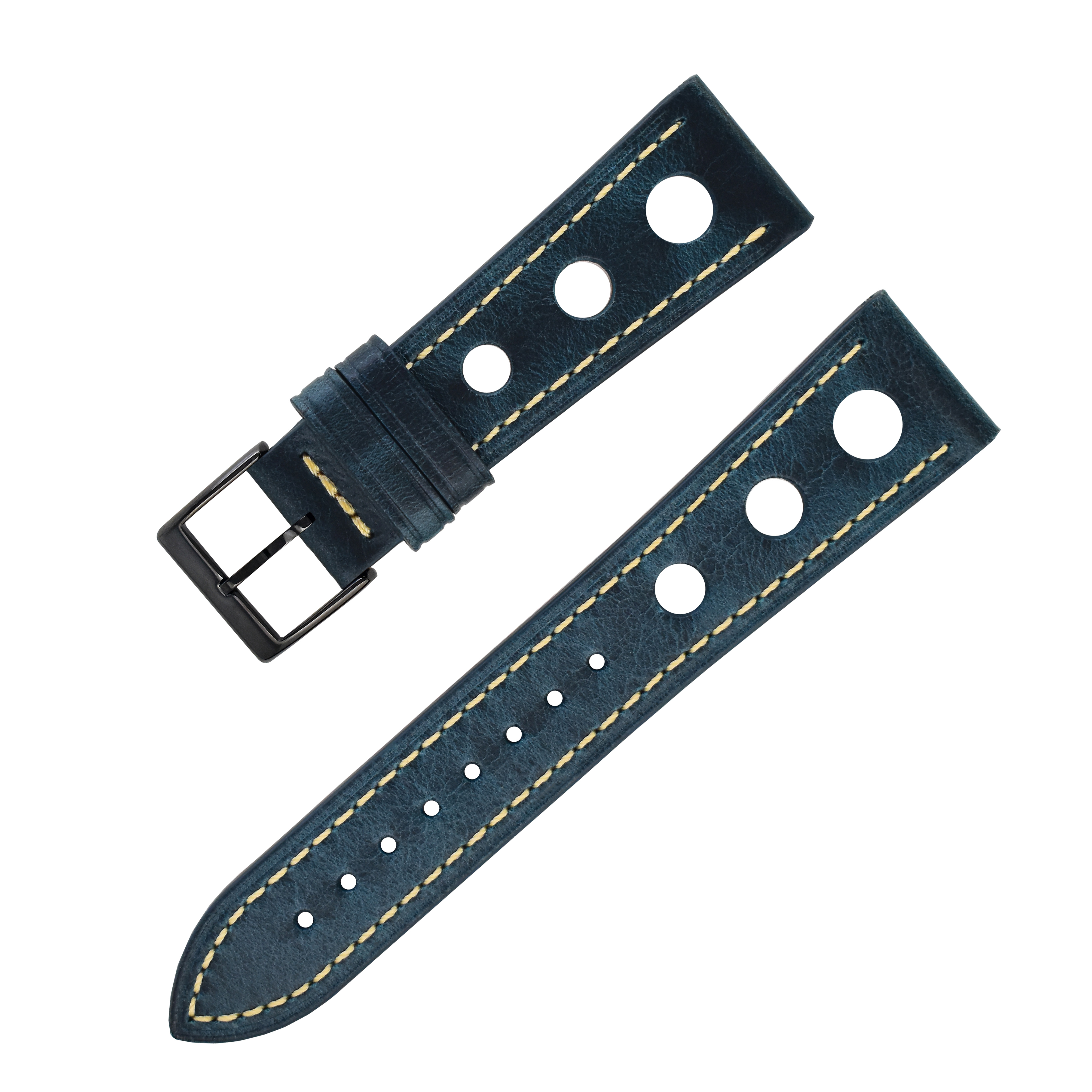 Bleu royal-boucle noire #391