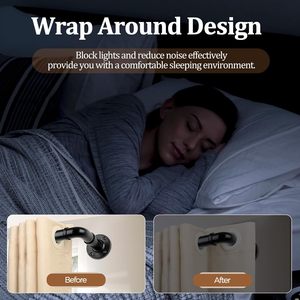 Nhiệm Vụ Nặng Nề Công Nghiệp Màu Đen Có Thể Điều Chỉnh Kim Loại Thanh Rèm Với Màn Bọc Nối Tùy Chỉnh Chiều Dài Rèm Cực Cho Cửa Sổ - Product Image 5