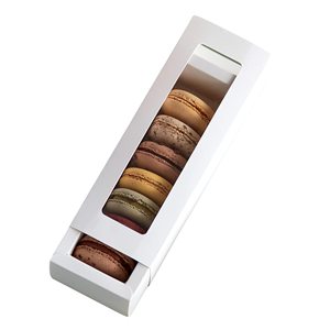 <strong>Custom</strong> Macaron Cake <strong>Box</strong> <strong>with</strong> Transparent <strong>Display</strong> <strong>Window</strong> Macaron Container Paper <strong>Box</strong> - Product Image 1