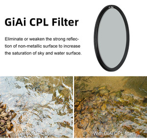 Filtro CPL polarizador multicapa GiAi para cámara sin espejo para fotografía con lente de vidrio