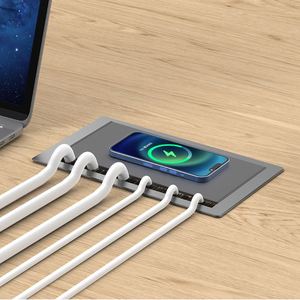 <strong>New</strong> Design US Power Socket with 3 AC Brush Cross Outlets USB Power Strip 24V Rated Voltage NFC Network for Meeting Room Office - Product Image 2