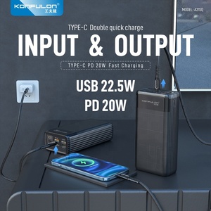 Konfulon-Banco de energía de carga rápida, producto en oferta, 40000Mah, alta capacidad, 4 salidas y 2 entradas con pantalla Digital, powerbank - Product Image 3