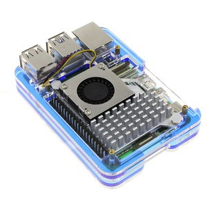 Raspberry Pi 5 Estuche acrílico azul Compatible con Raspberry Pi 5 Carcasa de enfriador activo oficial para Raspberry Pi 5 4GB 8GB - Product Image 2