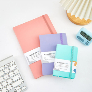 Vendite calde colorato A5 A6 A7 piano settimanale manuale autoregola programma libro semplice taccuino con chiusura elastica