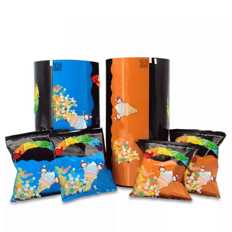 Pellicola per imballaggio di gelato in rotolo di plastica con stampa personalizzata per sacchetto di plastica per imballaggio alimentare