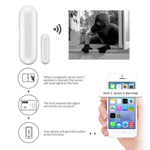Sistema de alarma de seguridad WiFi GSM, sirena de seguridad inalámbrica para el hogar, host con puerta/ventana, sensor de movimiento PIR magnético, control remoto - Product Image 5