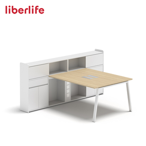 Muebles modernos Escritorio para empleados Estación DE TRABAJO PC Computadora Mesa de oficina de trabajo en equipo de dos asientos - Product Image 1