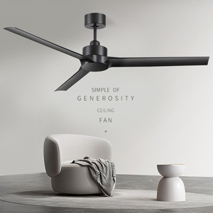 Moderna lampada da 60 pollici con ventilatore <span class=keywords><strong>a</strong></span> soffitto <span class=keywords><strong>a</strong></span> LED con telecomando ABS per esterno o domestico ventilatore <span class=keywords><strong>a</strong></span> soffitto elettrico con luce - Product Image 2