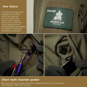 Benutzer definierte wasserdichte Soft shell Tactical Golf Denim Wind breaker Stoff Pull Over Reflective Set Herren Damen Sport Wind breaker Jacke - Product Image 3