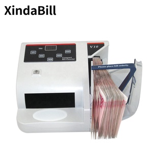 Minimáquina de contador de dinero V10, portátil, multifunción, pantalla LED práctica, paquete de billetes, contador de dinero, uso doméstico - Product Image 1