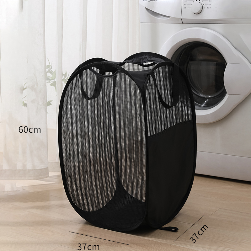 Large size, round mouth, black, 37*37*60cm