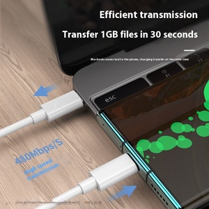 Apple 15 için hızlı şarj kablosu iPhone 15 & iPad Tablet çift tip-c 3A 180 derece TPE ceketli kulaklık ile uyumlu - Product Image 4