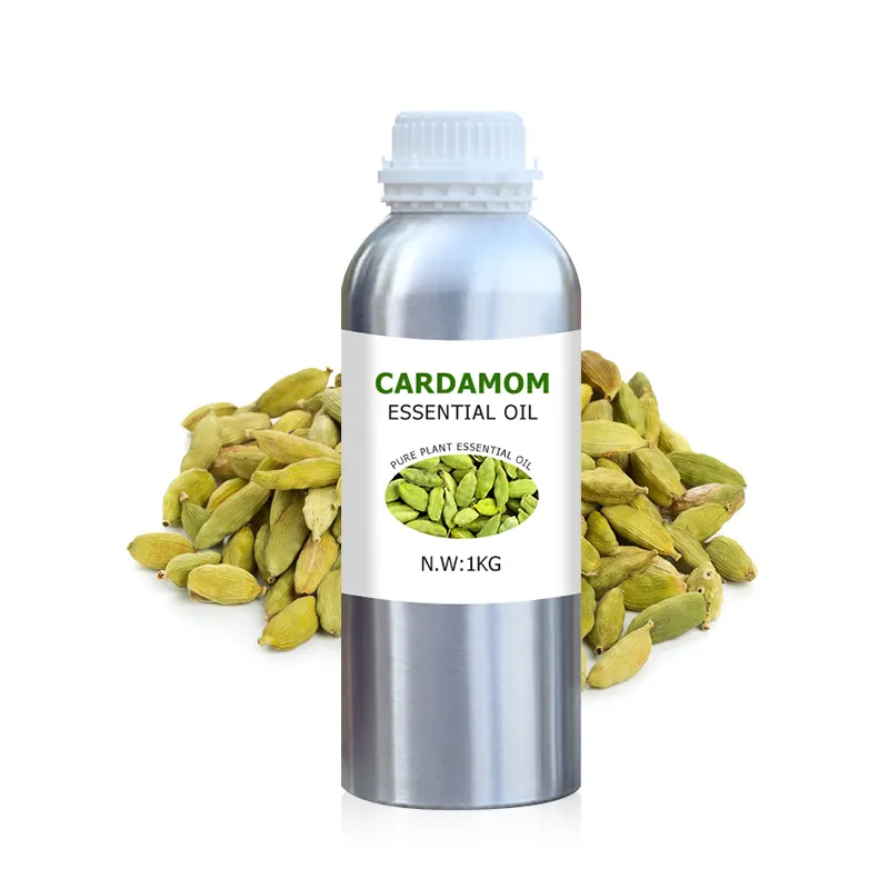 100% minyak esensial cardamom grade aromatik murni dalam jumlah besar minyak esensial aromaterapi alami murni terjangkau
