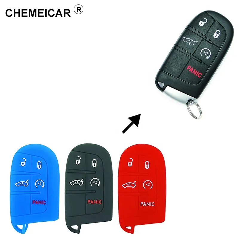 Silikon Autos chl üssel etui für Dodge Dart Schlüssel abdeckung für JEEP Grand Cherokee JCUV Reise Chrysler 300C Fiat Remote Shell