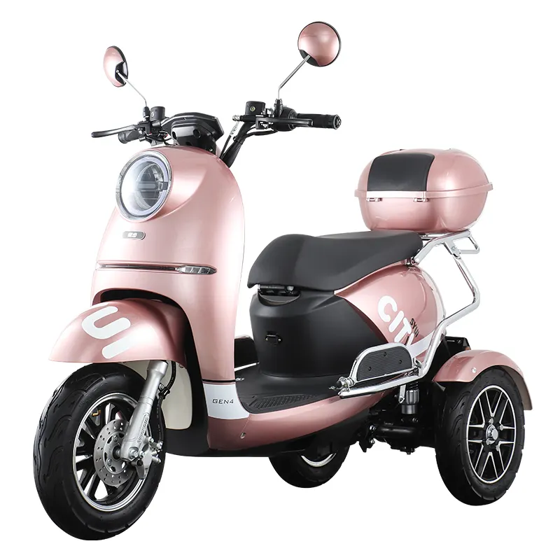 Ciudad-4 de 3 ruedas Scooter Eléctrico triciclo auto vehículo eléctrico para discapacitados adultos