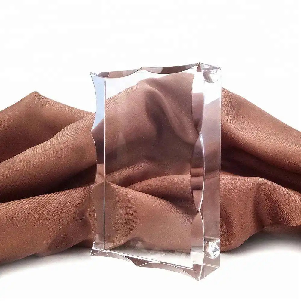 Troféu personalizado de cristal K9 Honor Of Glass, prêmio em branco, livro de cristal gravado, enfeites de cristal em branco com renda
