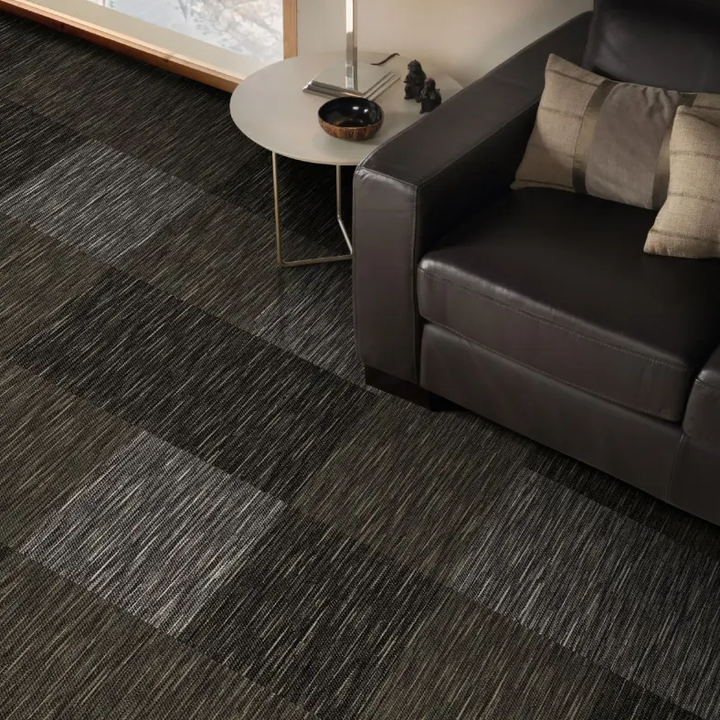 Kommerzielle Verwendung Gedruckt Blau 50x50 Teppich fliesen Geometric Loop Pile Office Floor ing Carpet