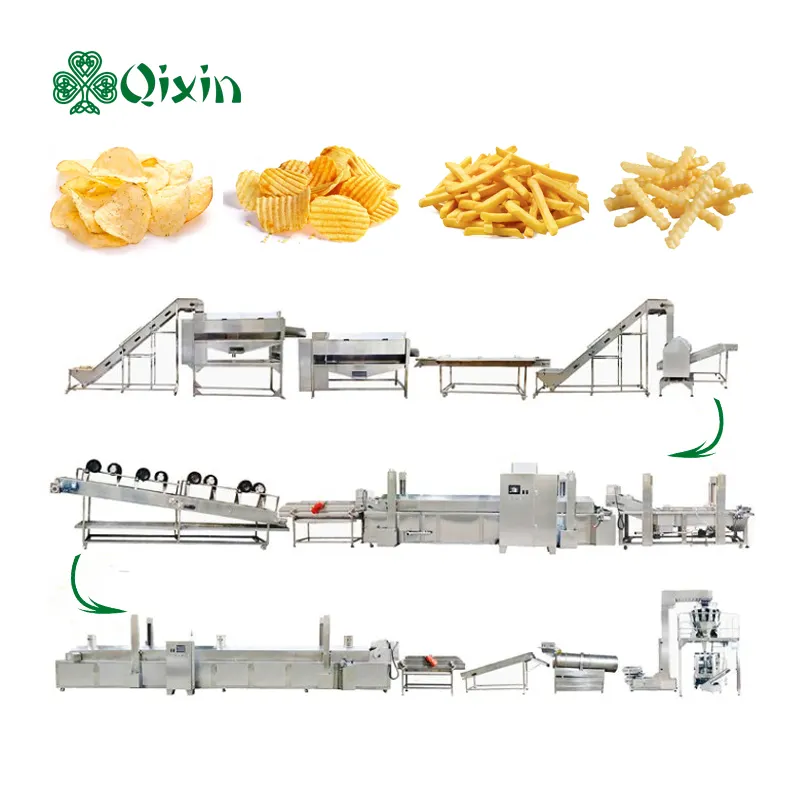 Full Automatic Small Potato French Fries Processing Small Crisp Making Machine Line For Sale