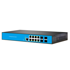 CF FIBERLINK 12-Port 8/PoE 4/10G SFP L3 yönetilen ağ anahtarı 128Gbps kapasite QoS SNMP VLAN endüstriyel kullanım için fonksiyonlar - Product Image 3