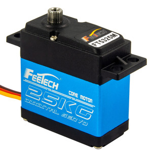 FT5325M 25KG impermeabile ad alta coppia di ingranaggi in metallo Standard <span class=keywords><strong>Servo</strong></span> digitale per 1/8 1/10 auto <span class=keywords><strong>RC</strong></span> (angolo di controllo 180)