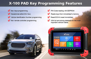 EEPORMアップデート付きX100 PADキープログラマーOBD2スキャナー自動車コードリーダーオンライン