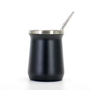 Kivi ayı 6oz yüksek kalite çay kupalar Mate kaşıklı fincan çift duvarlı saman ile termos kupa paslanmaz çelik hatıra kupalar - Product Image 4