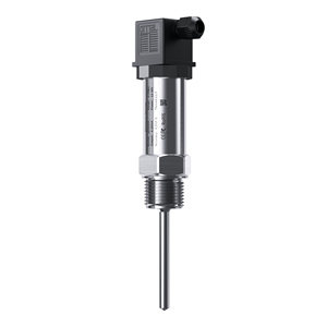 Transmisor de temperatura PT100 inteligente de sonda de 100mm 0-300C a RS485 4-20mA 0-10V Sensor de señal de temperatura integrado enchufable - Product Image 1