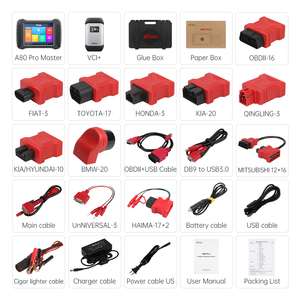 Aggiornamenti di 3 anni A80 Pro Master OBD2 Scanner per Auto J2534 programmatore programmazione di codifica ECU XTOOL A80pro Master strumento diagnostico automatico - Product Image 6