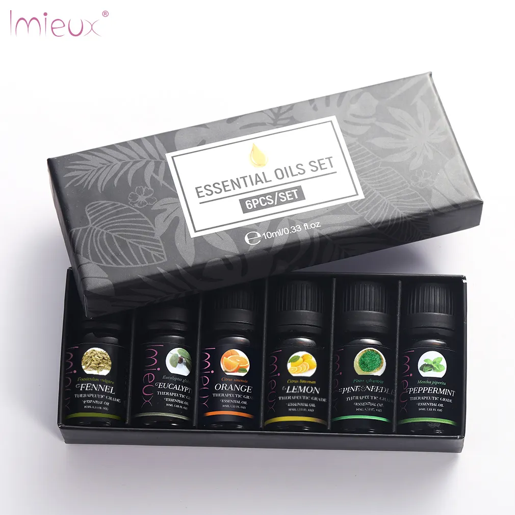 Kit d'huiles essentielles de menthe poivrée lavande, 5ML, 10ML, 15ML, parfum Original