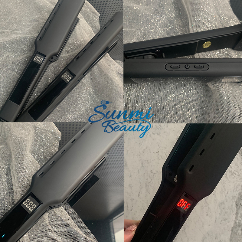 Hair Straightener OEM Factory Flatiron Fast Heating Wide Plate Straightener Parts Flat Iron