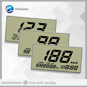 Custom HTN Anti-riflesso 7 segmento monocromatico Display LCD di piccole dimensioni SJXDGW040 moduli per motocicli nuova versione all'ingrosso - Product Image 2